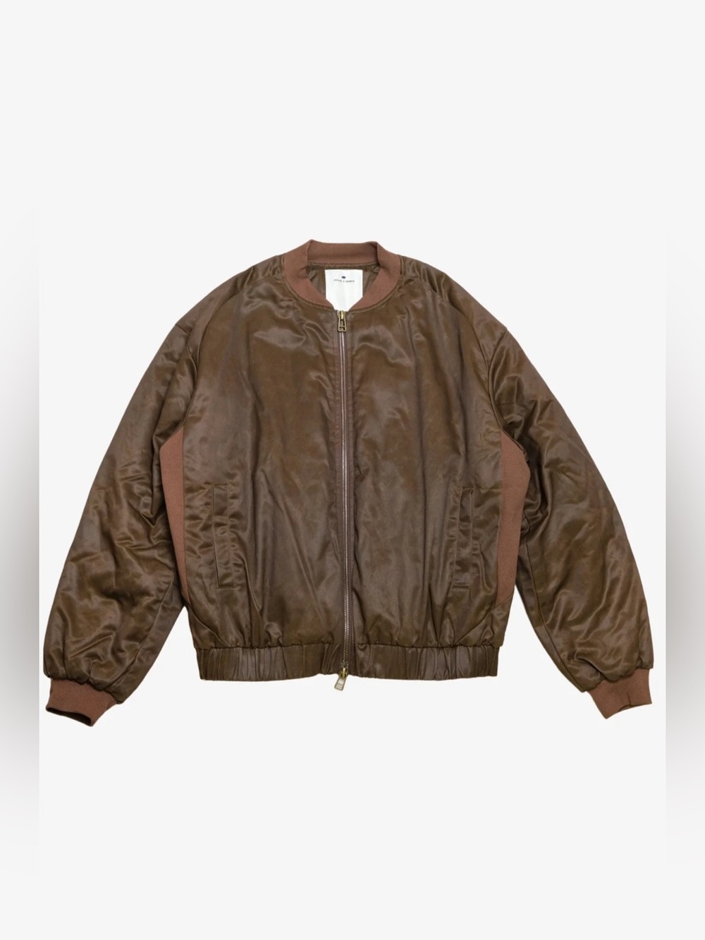 NWT ARCHIE & DENNIS Brown Bomber Jacket